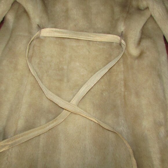 Vintage Faux Fur Light Mink Double Breasted Coat - M/L - Picture 15 of 16